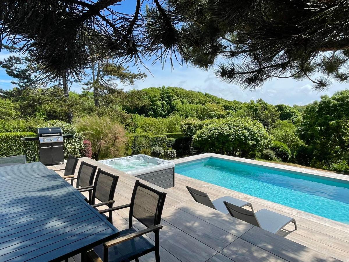 Superbe Maison Avec Piscine Et Jacuzzi Dans Les Dunes Ambleteuse Esterno foto